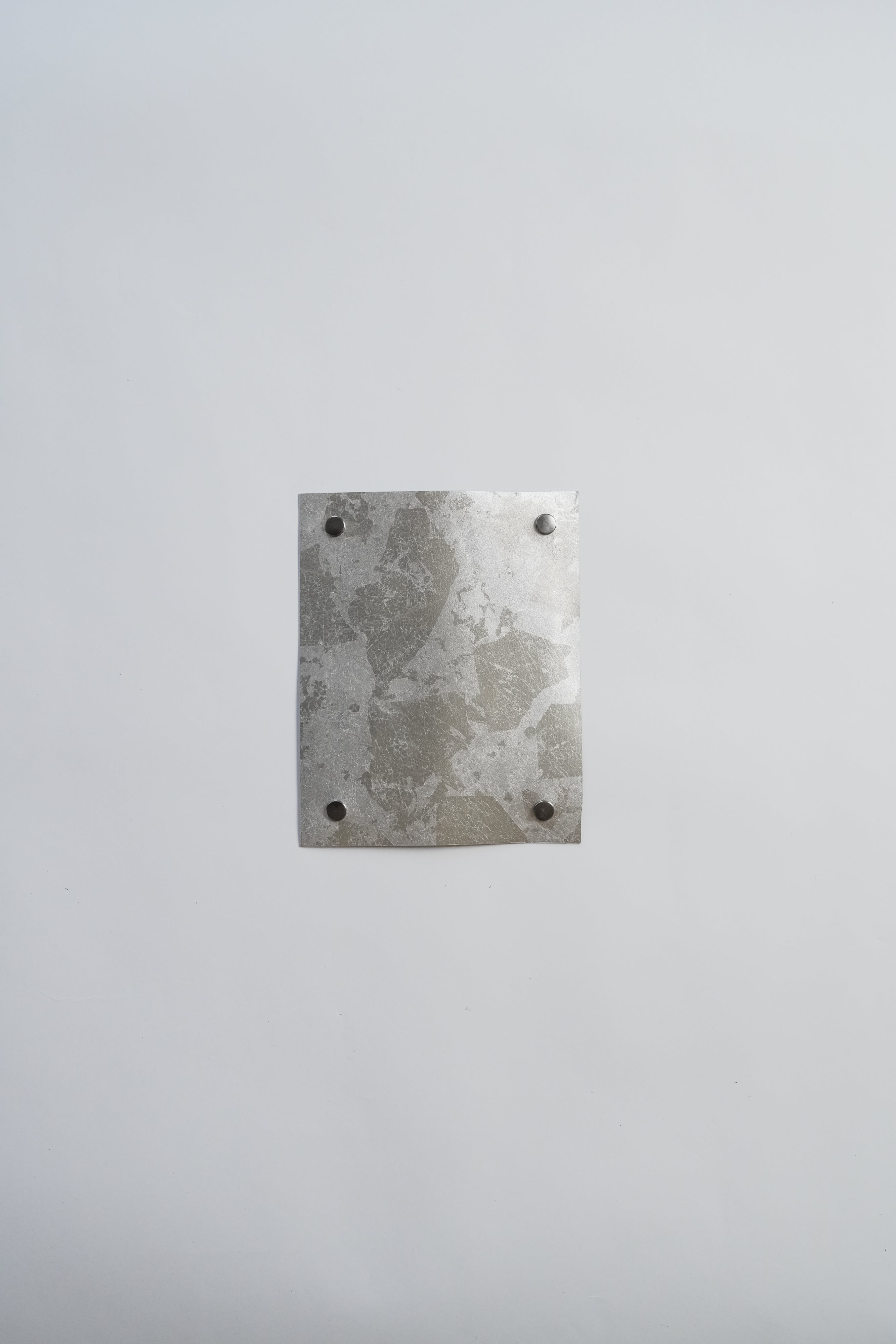 レザーポケットTシャツ 付け替え用レザー シルバー