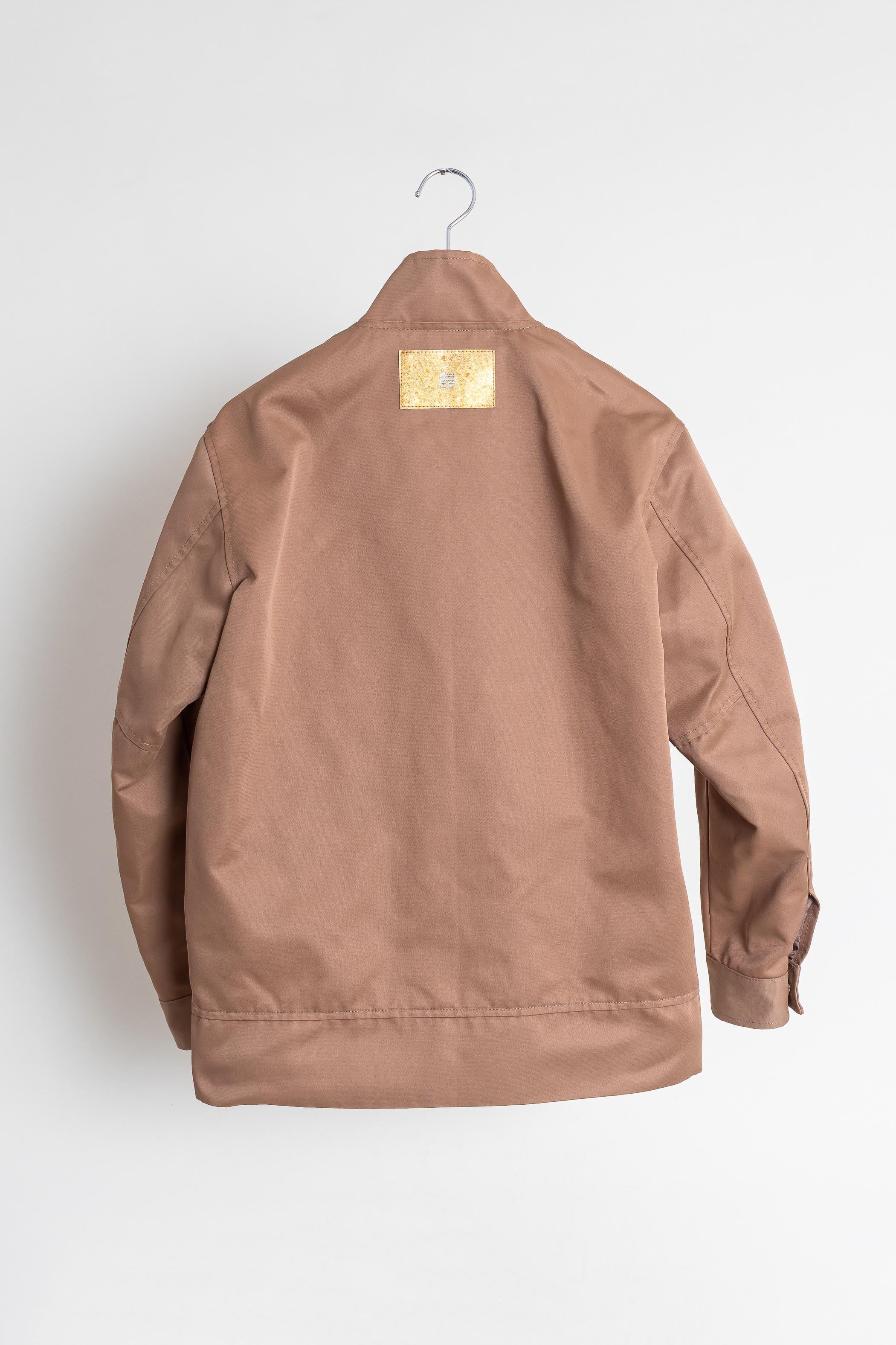 厚手タフタスタンド衿ブルゾン