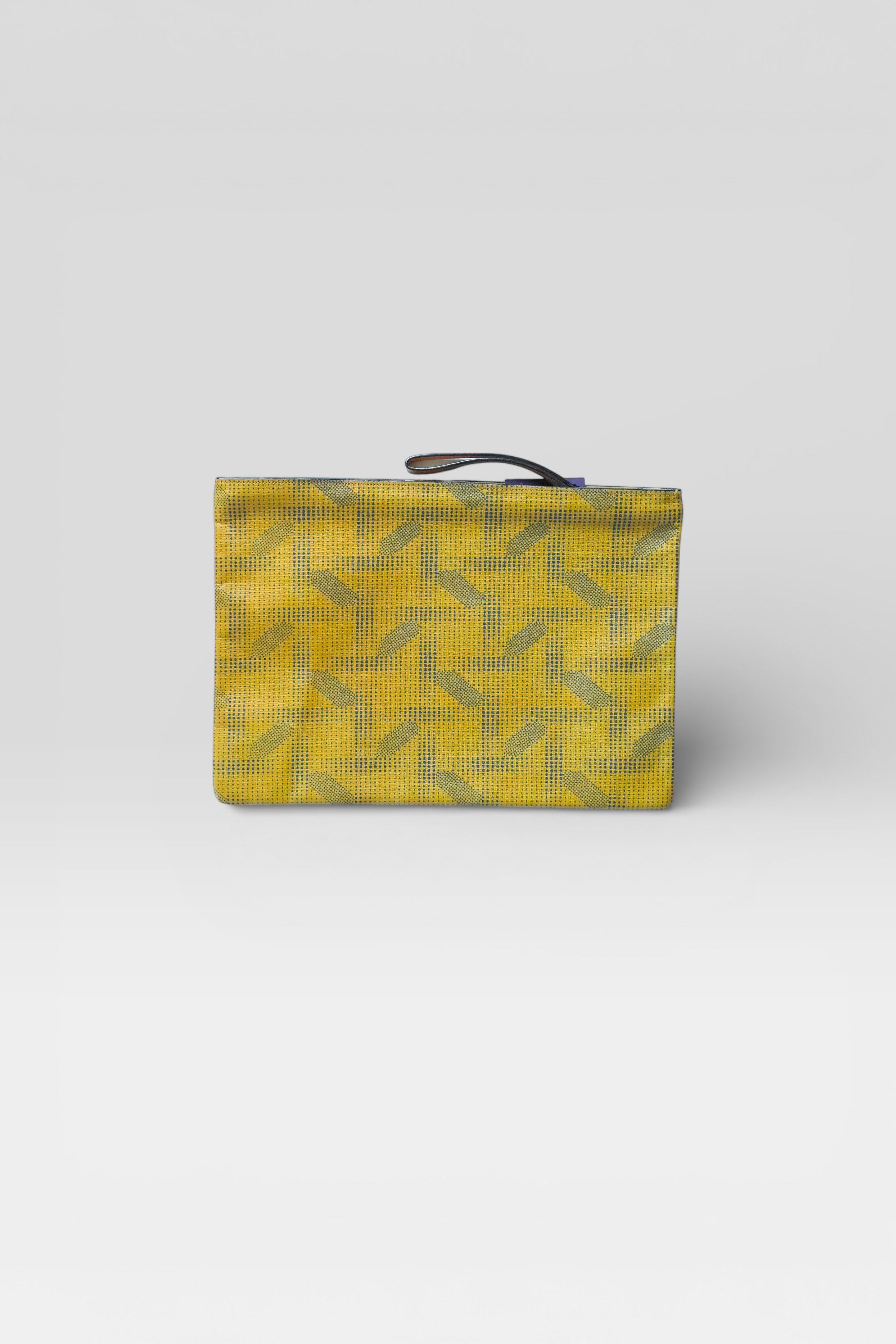 クラッチバッグ　[手捺染] 　イエロー