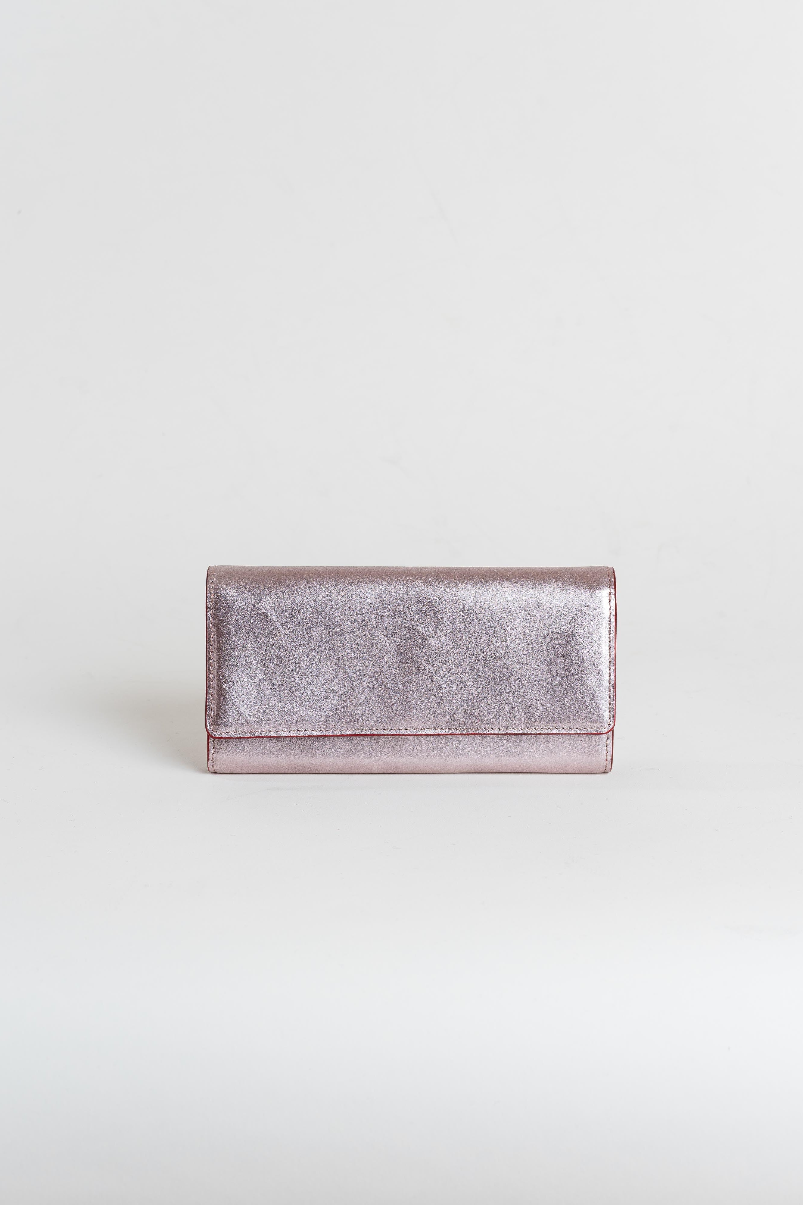 フラップレザーウォレット [HAKU] - PINK