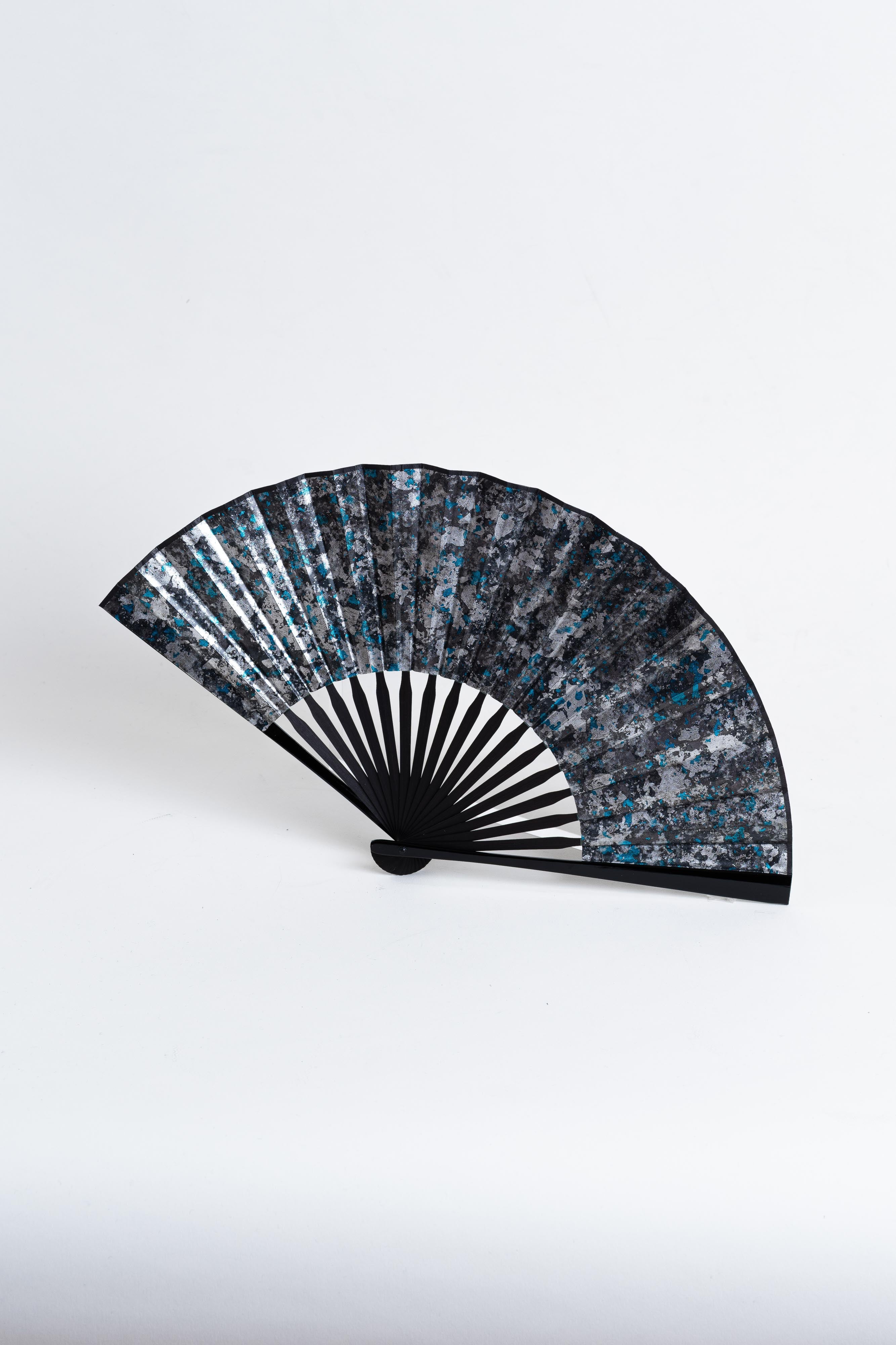 レザー扇子[HAKU]  Galaxy