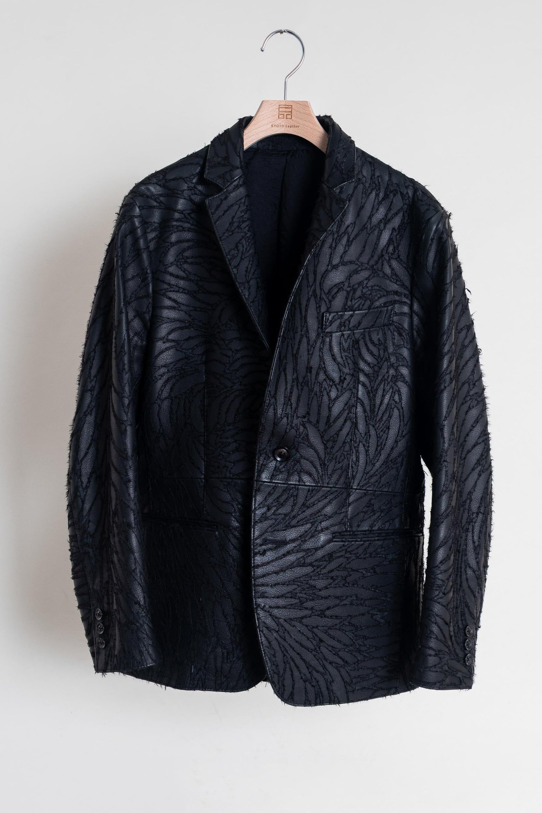 テーラードジャケット / [WASHI] Black-Black