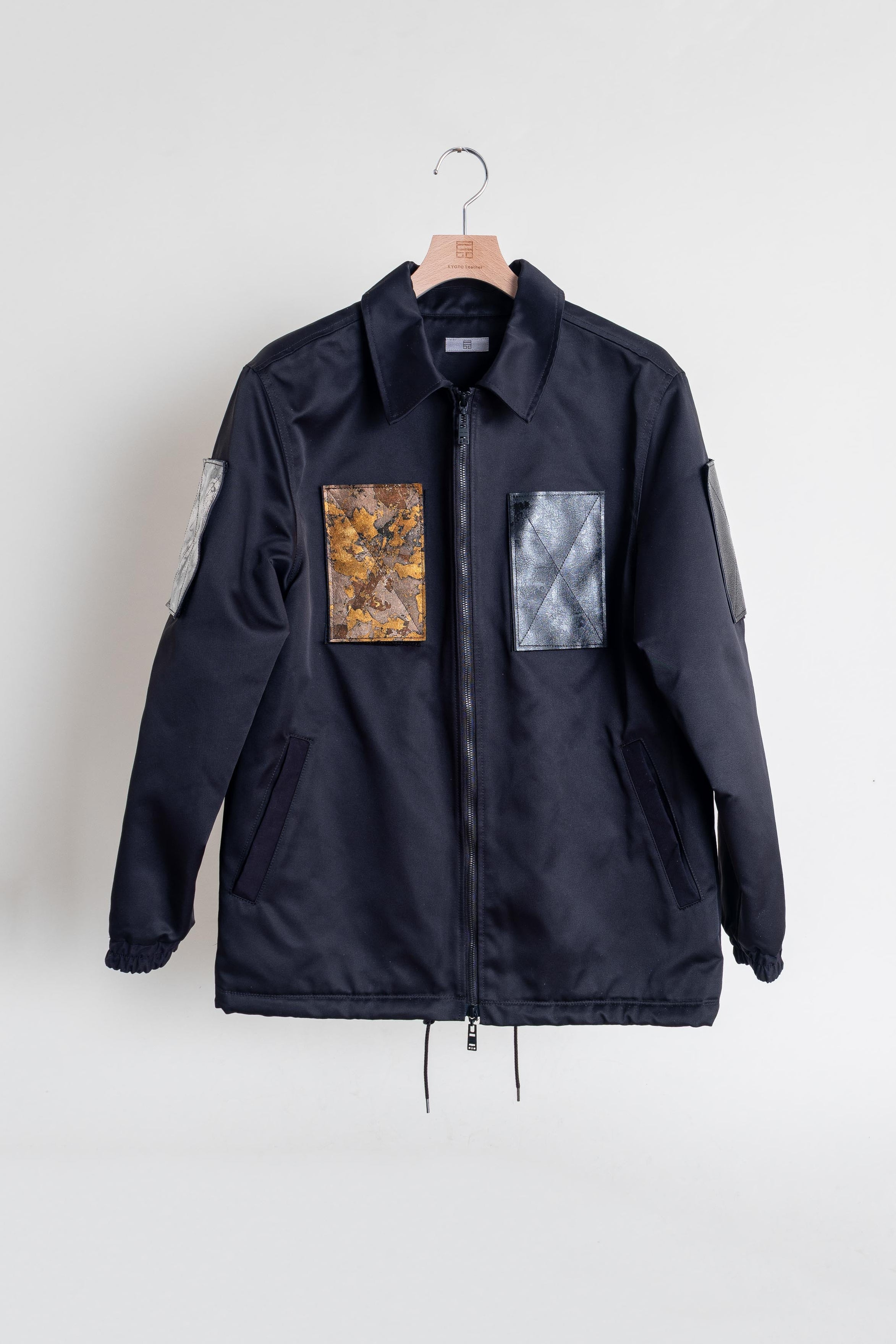 レザーパッチワーク　ジャケット