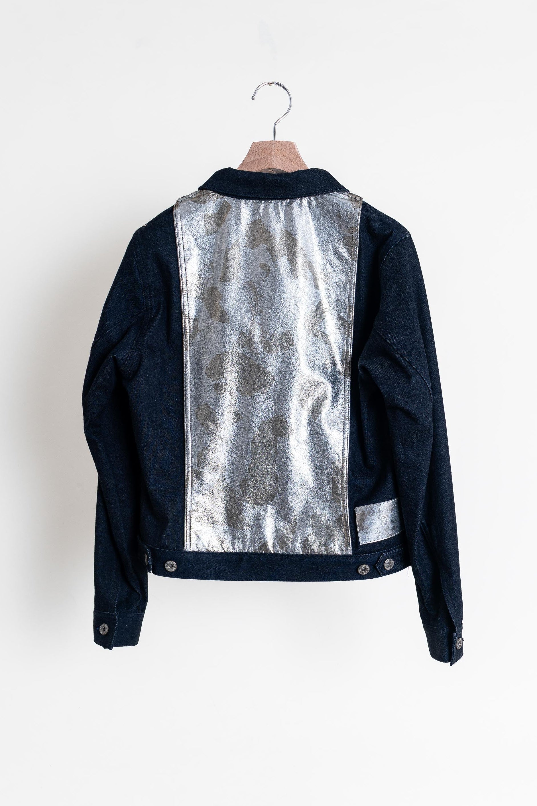 デニムレザージャケット / [HAKU] / Silver