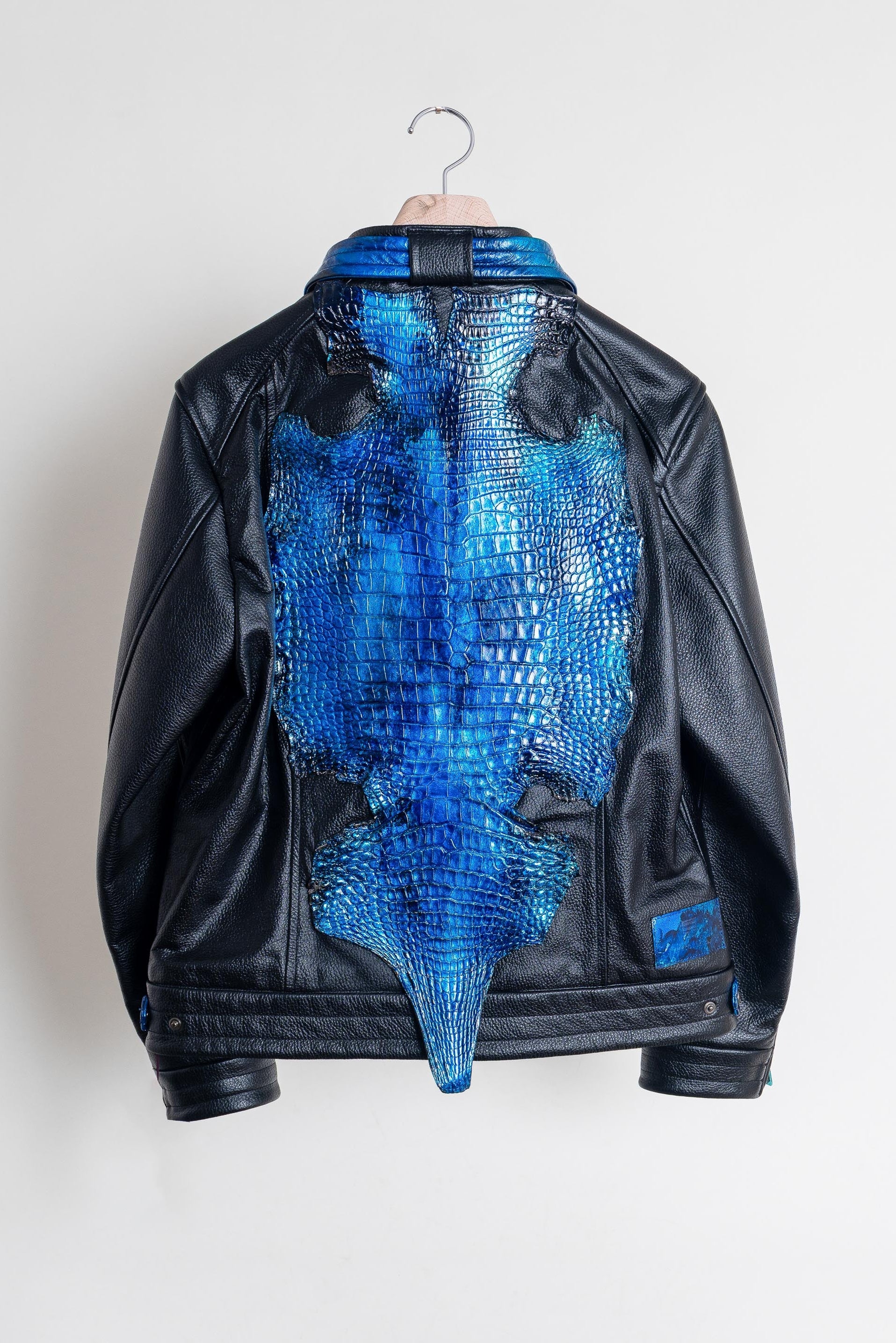 シングルライダース ジャケット  クロコダイルバック
