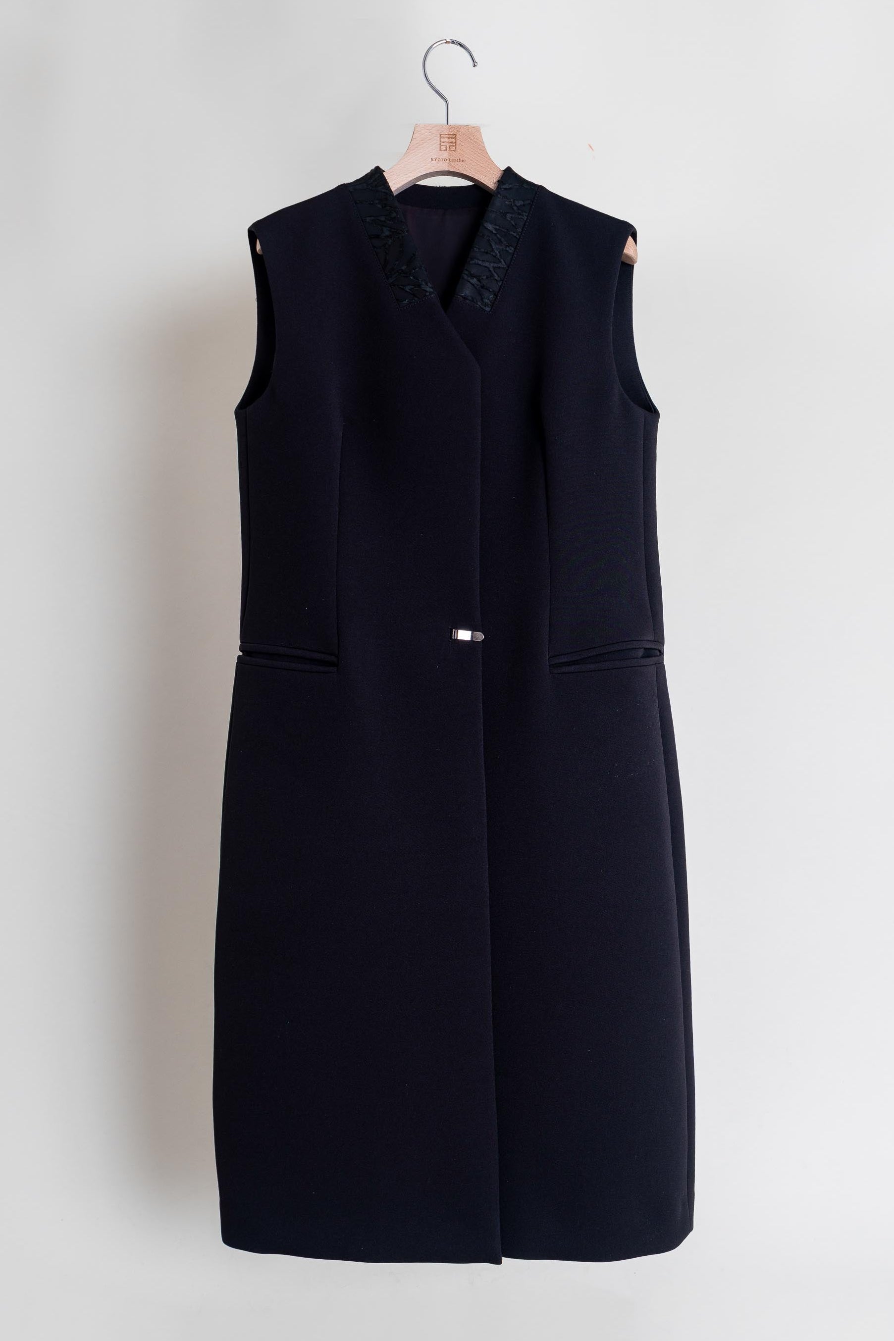 ロングジレ / トリプルクロス / [WASHI] - Black