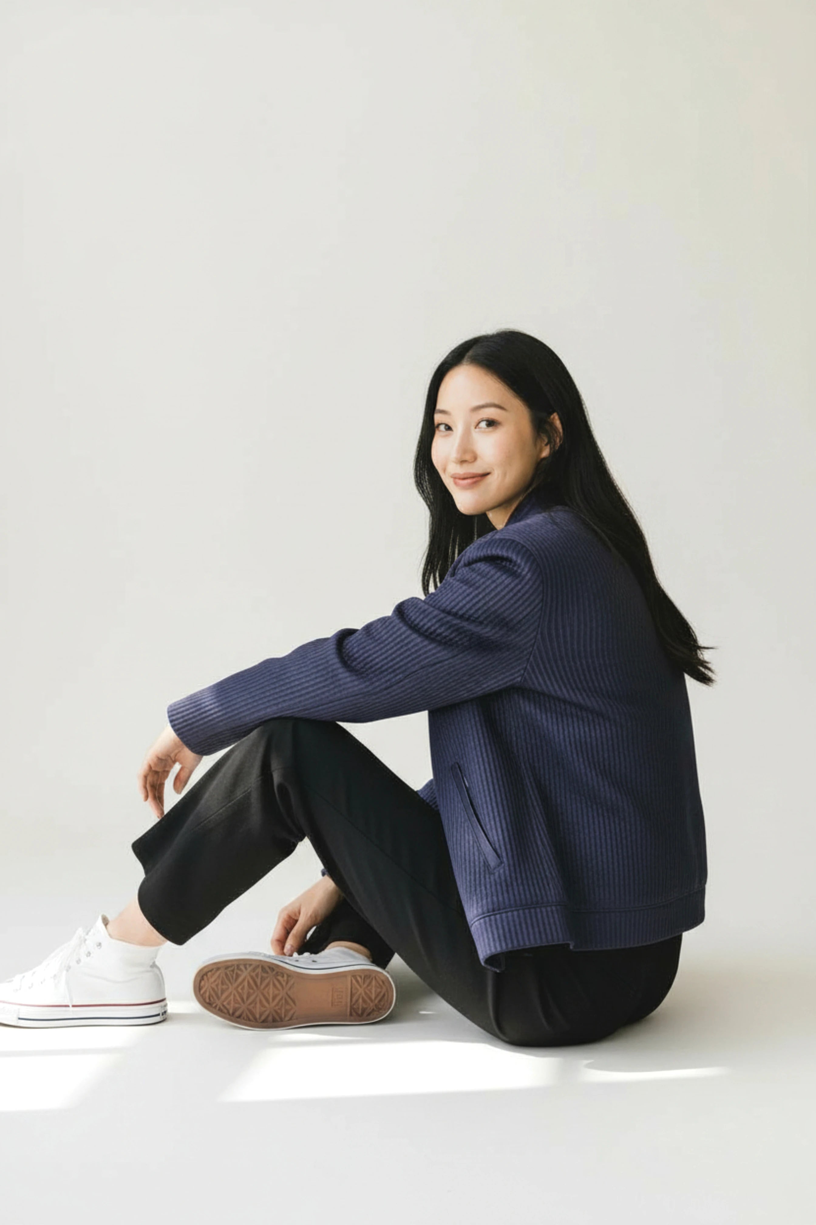 ライダースジャケット / シングル /　[Indigo] / シャーリングラムレザー